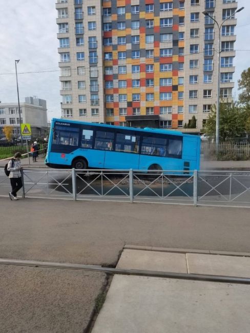 На Кронштадтской улице в Автово провалился..