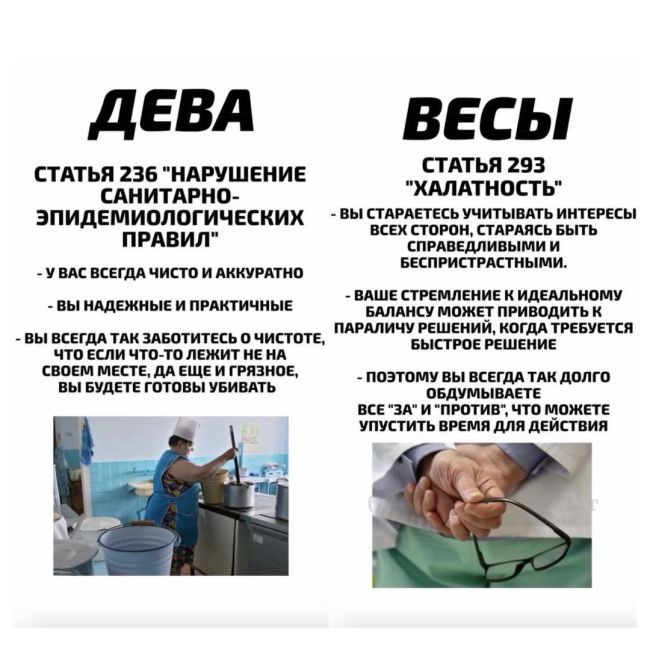 🚨 «Какая вы статья УК РФ по знаку зодиака»: астрологи выкатили очередной гороскоп, который пригодится всем...