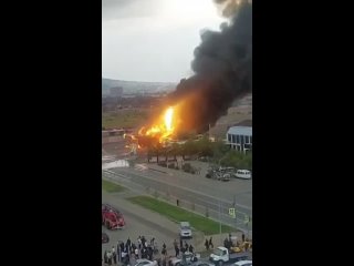 В Грозном произошел взрыв на автозаправке.  Предварительно, на заправке на проспекте Мохаммеда Али..