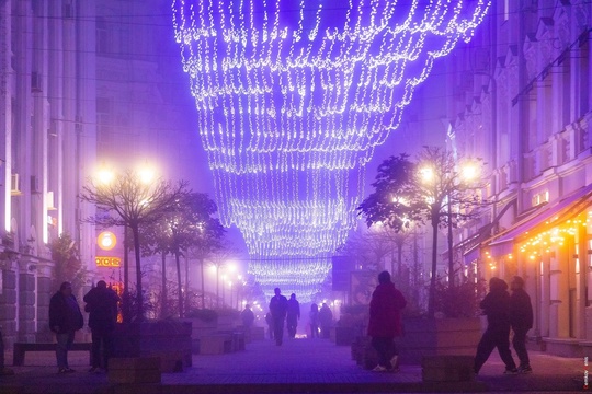 Разноцветный туман 💜💙  Фото: Денис..