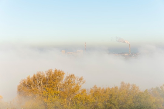 Туманное утро на..