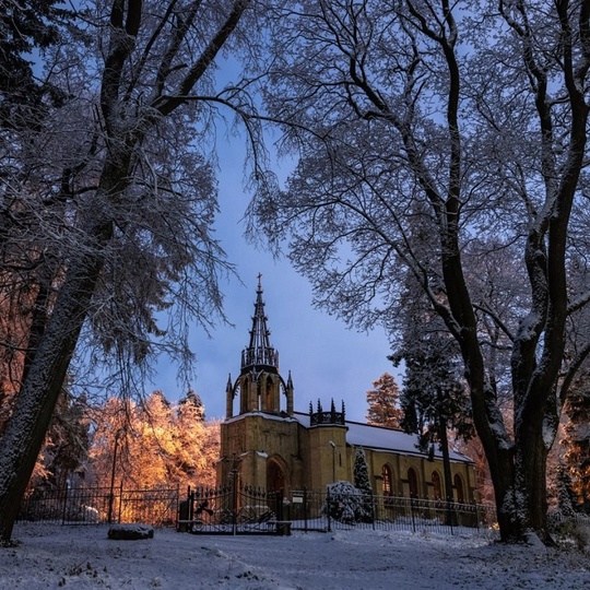 Фотографы запечатлели первый снег в Шуваловском..