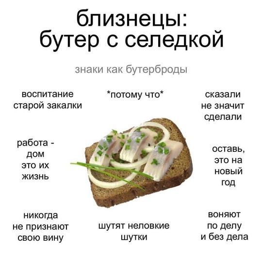 🥪 Какой вы бутерброд по знаку зодиака? Ищите себя и..