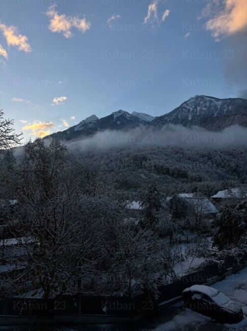 ❄️ Снежная сказках в горах Красной..