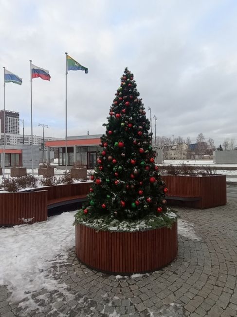 Новогодняя атмосфера на улицах города 🎄  За фото спасибо нашей..