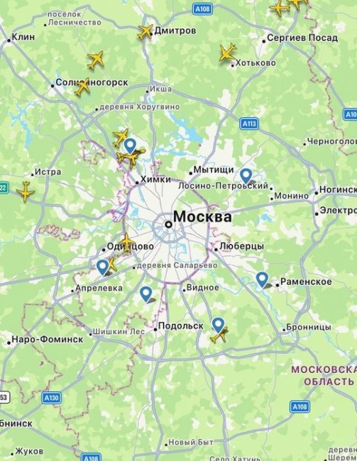 ⚡️ К этой минуте над Московской областью сбито уже 32 БПЛА  В сети распространяются кадры горящих в..