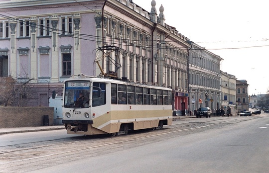 Трамваи на улице Рождественской,2005..