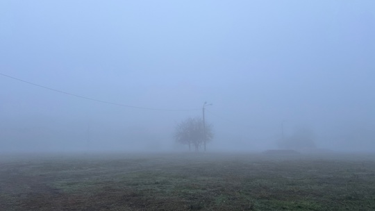 Сплошной туман на улицах Ростова. Спасибо за кадры нашей..