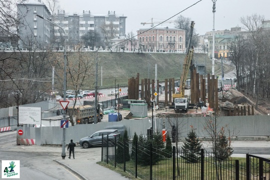 🏗🌳🚜  Что происходит в Почаинском овраге?  Из-за работ перекрыто автомобильное движение по Лыковой дамбе,..