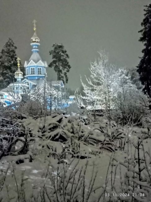 Снежная сказка на границе Приозерского и Всеволожского района..