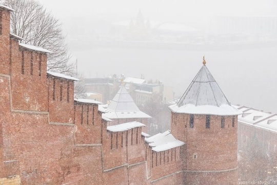 Снежное утро в Нижнем..