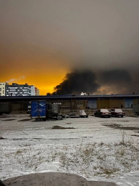 🔥 Роспотребнадзор проверит качество воздуха из-за пожара на Московском шоссе.  Пробы отобраны в зоне жилой..