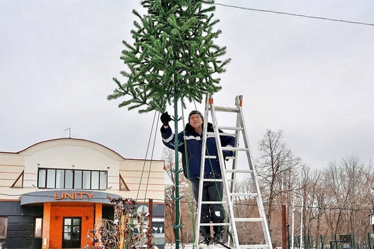 🎄Парки Самары начинают преображать к Новому..