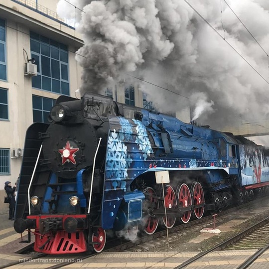 🚂 В новогодние праздники поезд на паровозной тяге совершит рейсы по маршруту Ростов – Таганрог – Ростов...