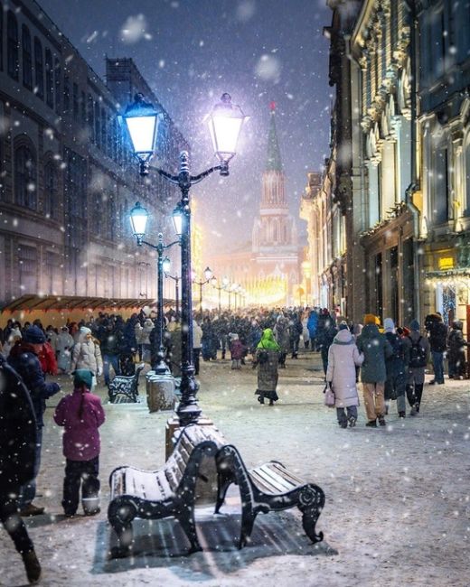 Предновогодняя Москва ❄️  Фото: ..