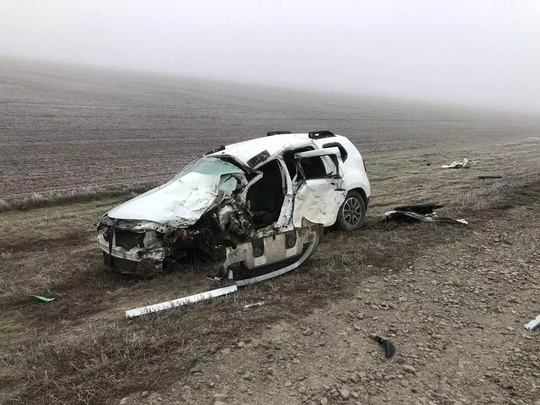 Легковушка на трассе Волгодонск — Каменск-Шахтинский влетела под фуру. Один человек погиб  Кроссовер Renault..