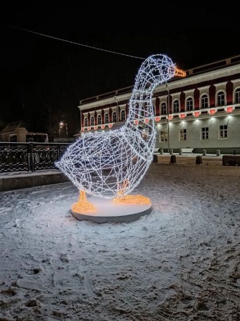 Новогодний арзамасский гусь💙 
Фото: Ольга..