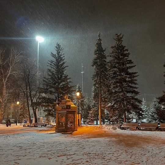 Объявлен желтый уровень опасности из-за ухудшения погодных условий🌨️  Ночью местами ожидается сильный..