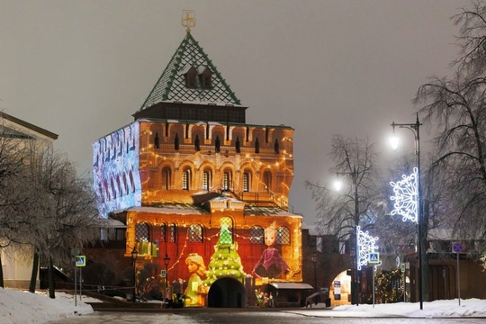 🎄Праздничная новогодняя иллюминация на Дмитриевской..