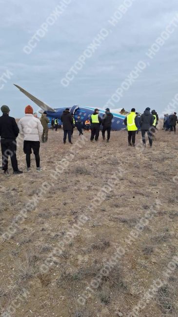 В Казахстане разбился самолёт, летевший из Баку в Грозный  Авиакатастрофа произошла возле города Актау на..