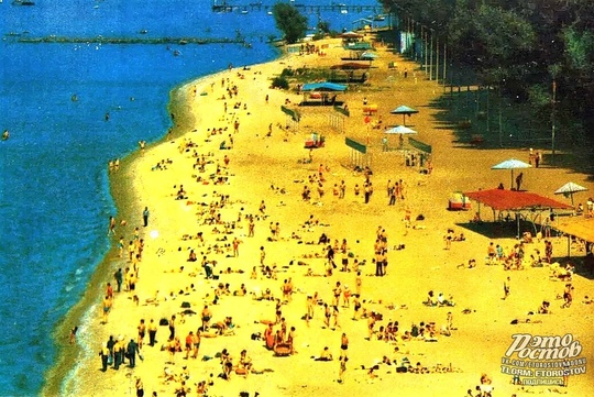 🏖 Пляж на Лeвом берегу Дона, 1974 год. Сколько людей раньше былo..