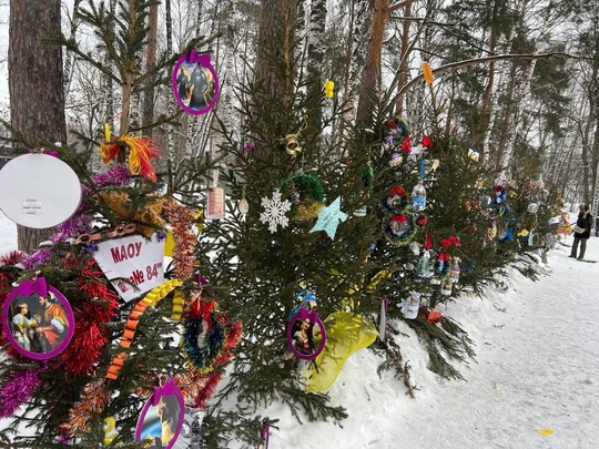 💙 Вот такие красивые новогодние елочки появились в Сормовском парке  Фото: Алина..